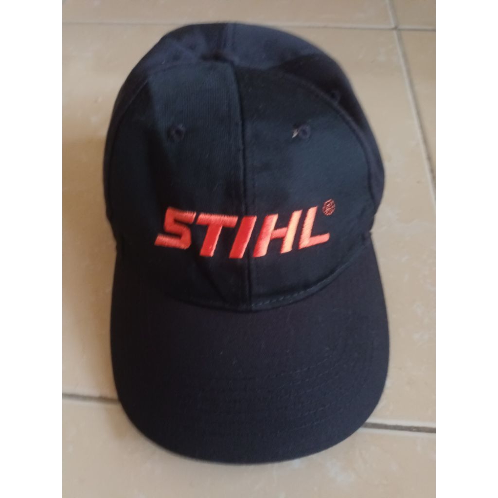 topi limited tukang tebang pohon STIHL hitam pernah pakai
