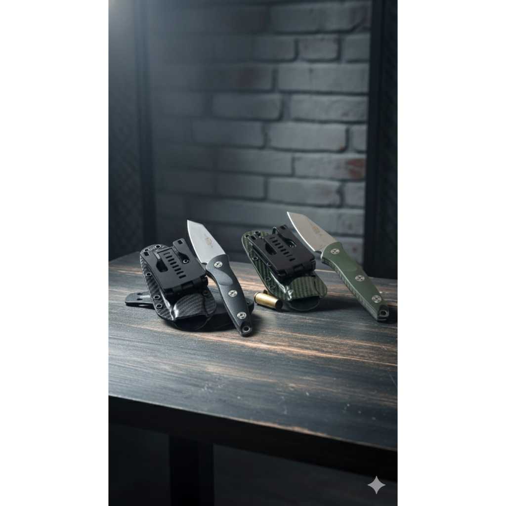 Microtech M390 Straight Knife with Sheath-Outdoor Rock Climbing Survival Hand-Tools Mountain Hiking 