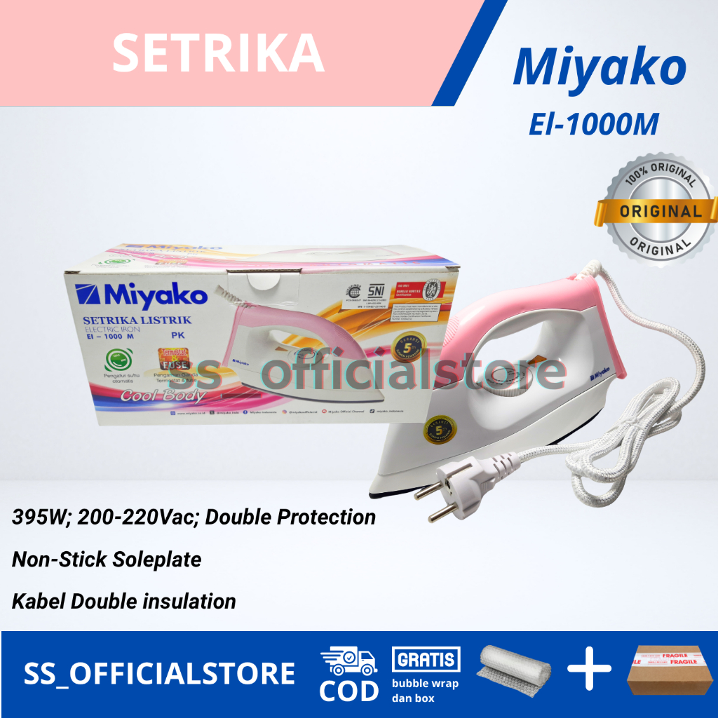 Setrika Miyako El-1000M