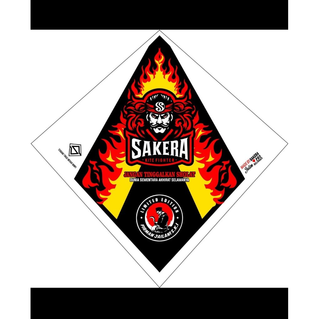 kertas layangan sablon 3 warna