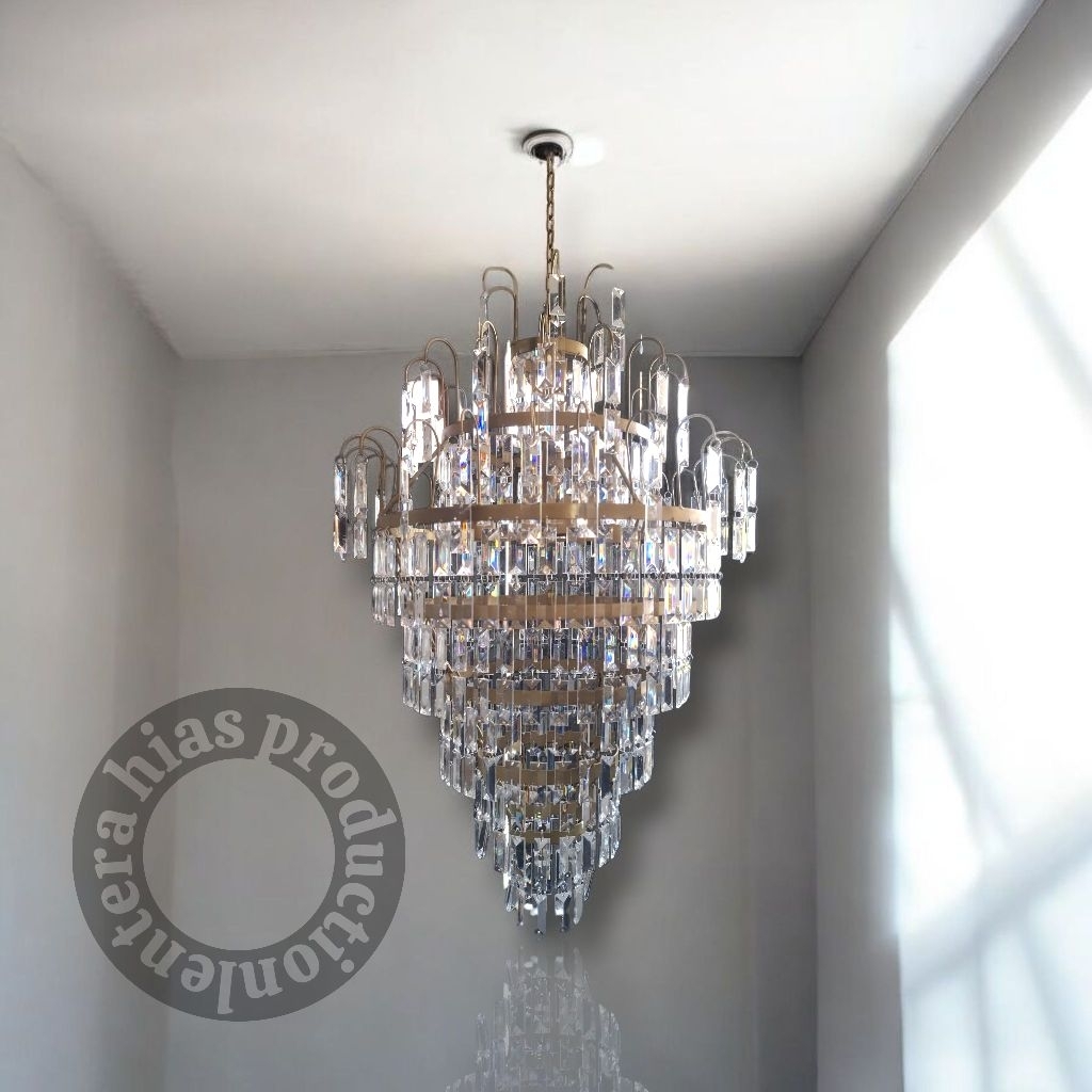 lampu kristal gantung janur model ranting uk 55×70 cm