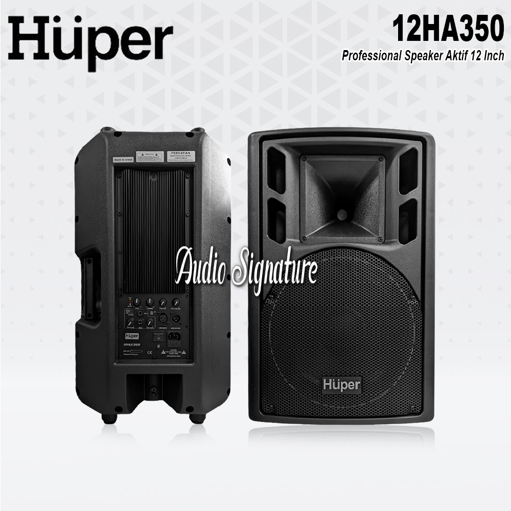 Speaker Aktif 12 Inch HUPER 12HA350 | 12 HA350 | 12 HA 350 Original Harga 1 Pasang
