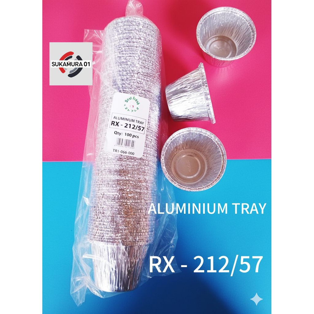 ALUMUNIUM TRAY RX-212/57 WADAH LOYANG FOIL TRAY RX-212