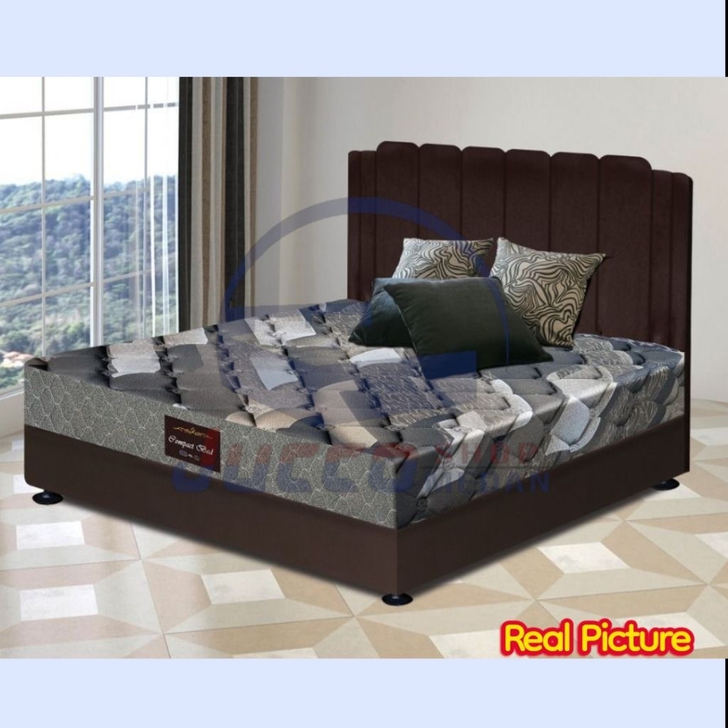 [ JUCCO ] Springbed Dacota Compact Bed - Springbed Set Divan dan Matras Nyatu - Springbed Fullset 18