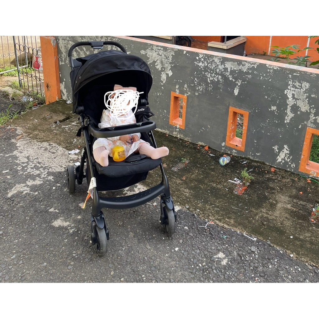 Preloved Stroller Joie Muze LX Travel System warna Coal – Kereta Dorong Bayi