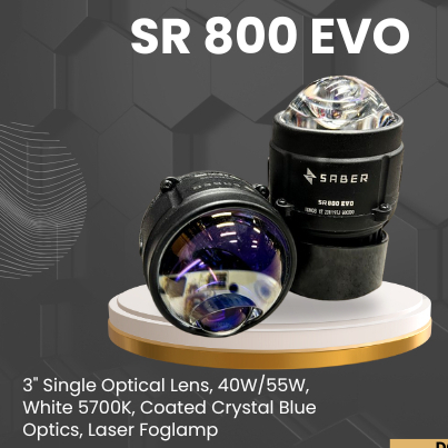 Foglamp Mobil - Laser Foglamp Saber SR 800 EVO - 3 Inch Single Optical - Foglamp Mobil - Lampu Mobil