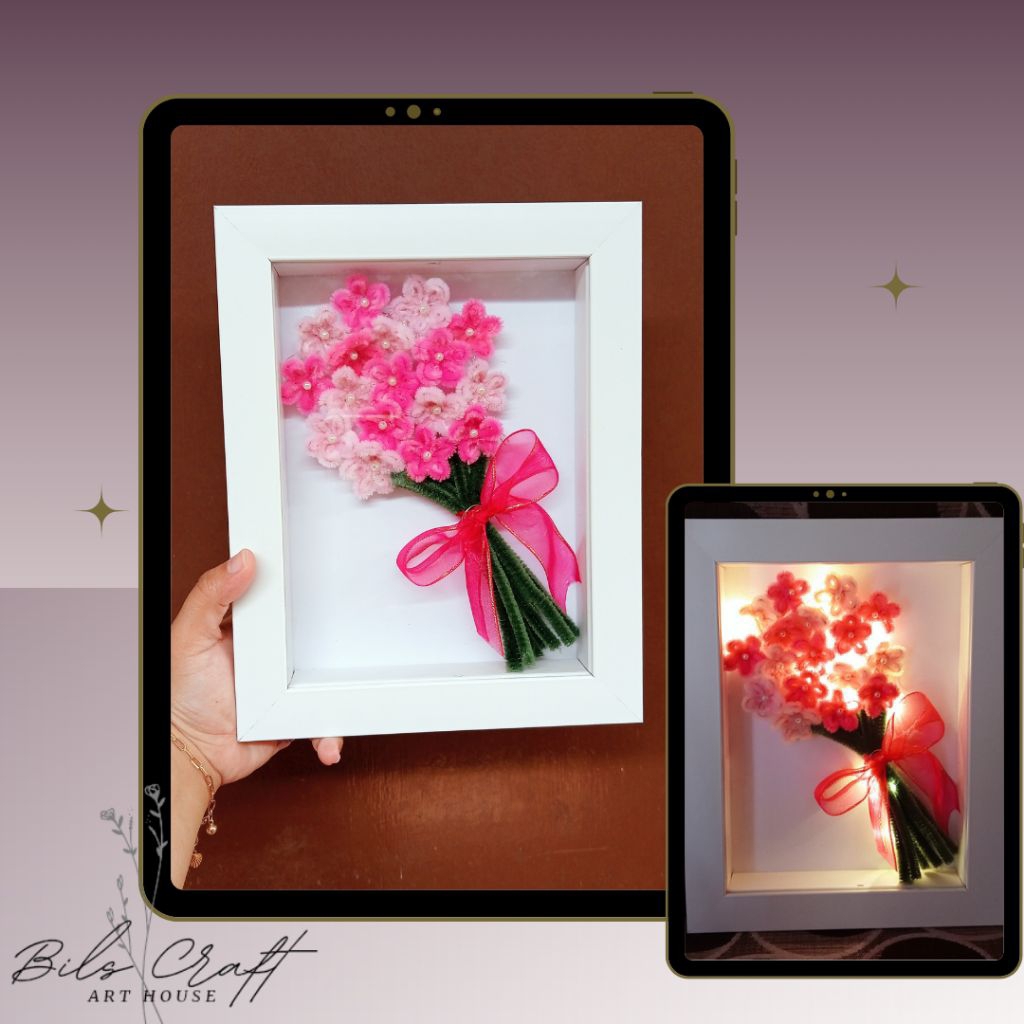 FLOWER FRAME PIPE CLEANER LED