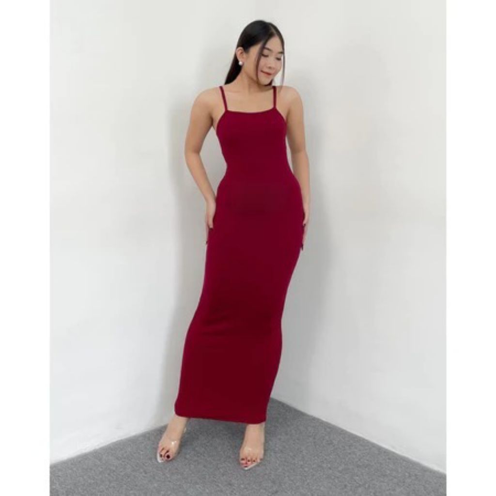 MAXI LONG DRESS PARTY KOREA STYLE BODYCON