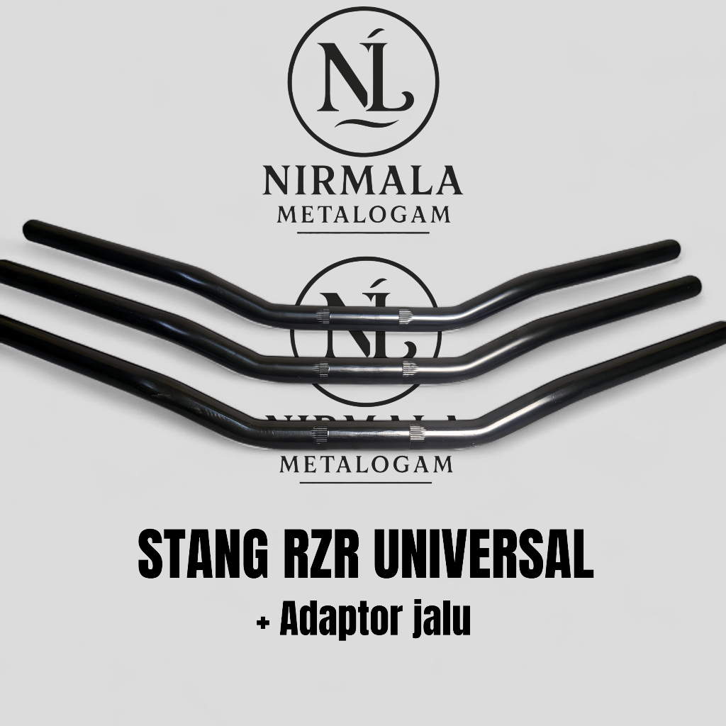 Stang RZR + Adaptor Jalu NEW Tebal Motor Beat, Vixion, Cb, GL, Satria, Megapro, Herex, All Variasi s