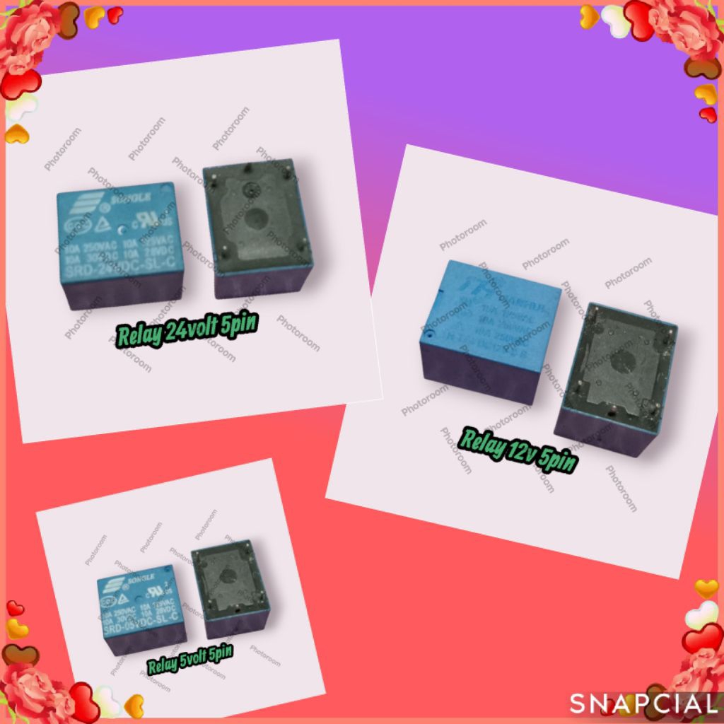 Relay 5pin 5volt,relay 5pin 12v,relay 5pin 24v