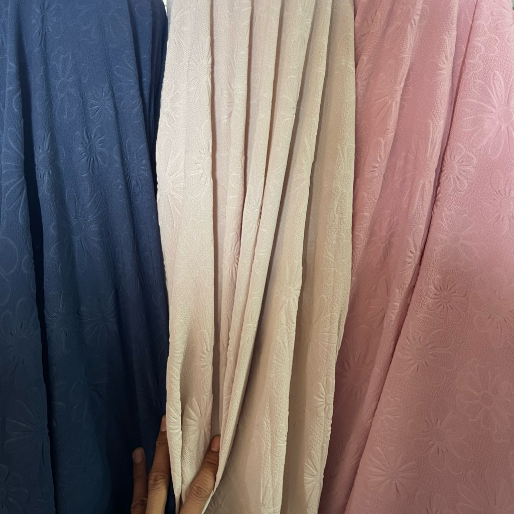 kain crinkle crepe embos korea - kain crepe crinkle motif bunga premium - kain zara crepe - kain cre