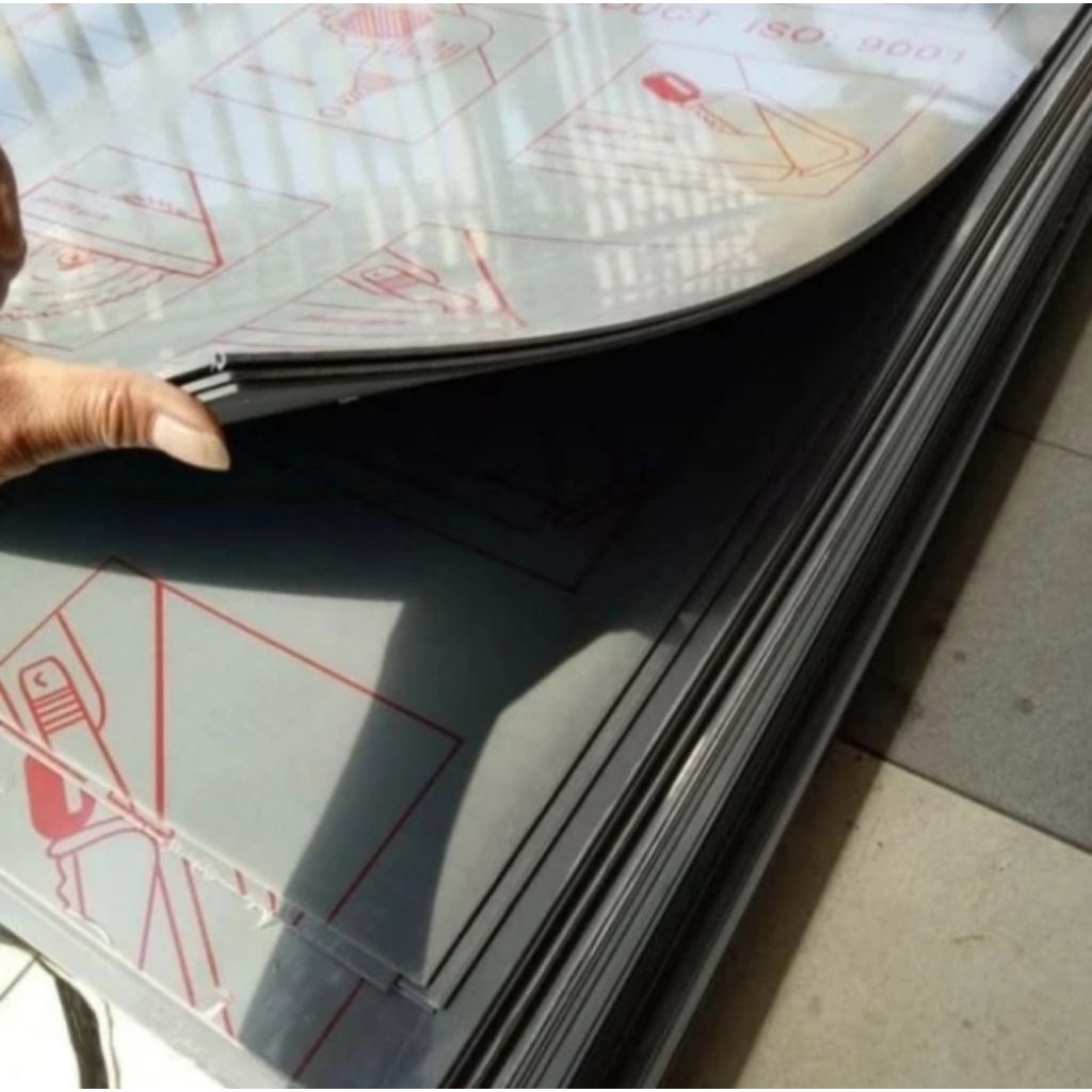 plat pvc sheet 6mm x 31 cm x 34 cm pvc sheet lembaran 6mm custem