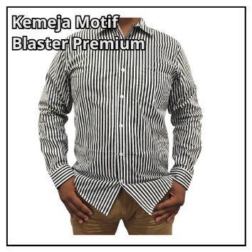 PREMIUM TERMURAH Kemeja Salur Garis-Garis Pria Dewasa - Kemeja Lengan Panjang Pria Salur Garis-Garis