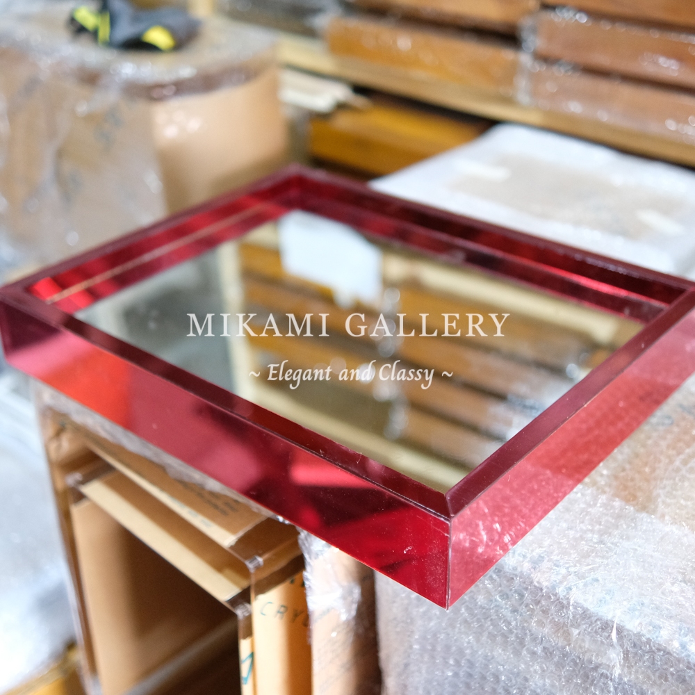 Tray Mirror Akrilik / Baki Hantaran Mirror / Kotak Hantaran Mirror / Hantaran Sangjit / Baki Mirror 