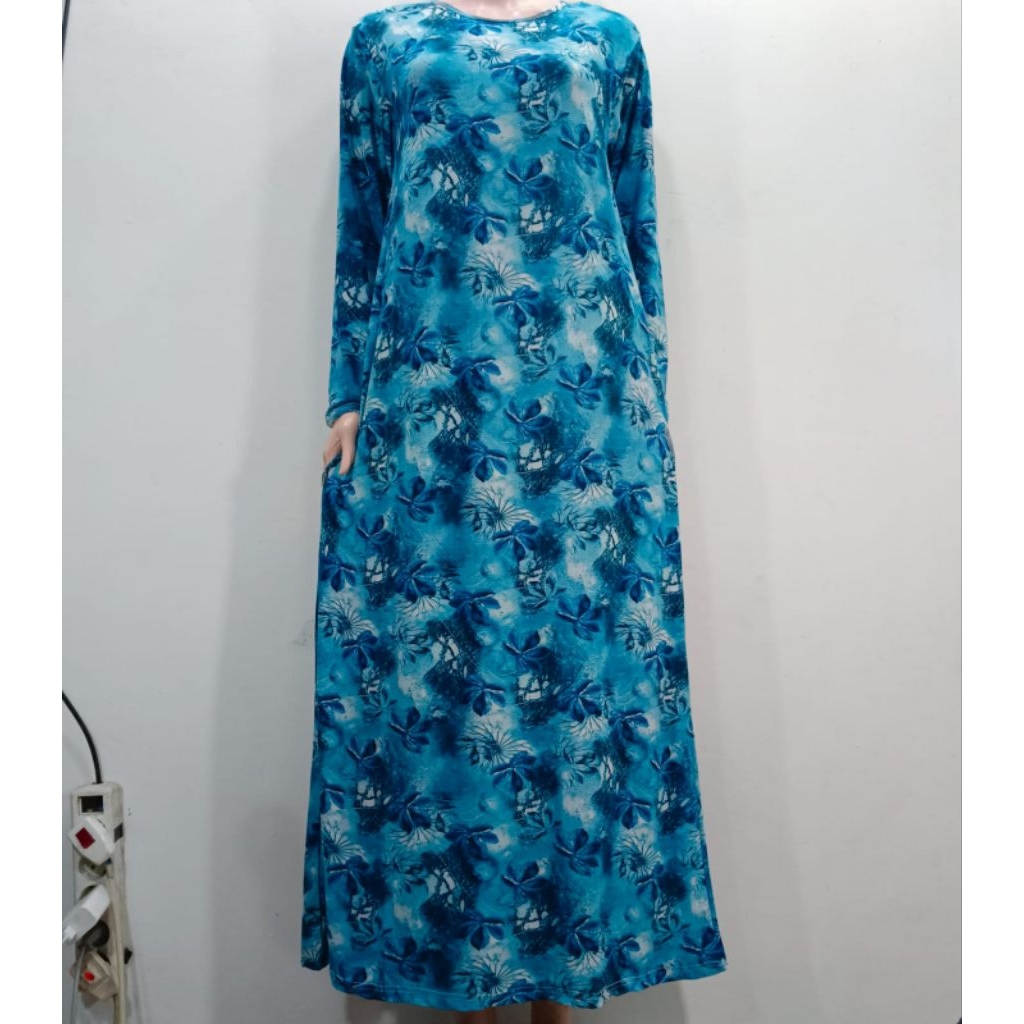 gamis murah bahan jersey korea