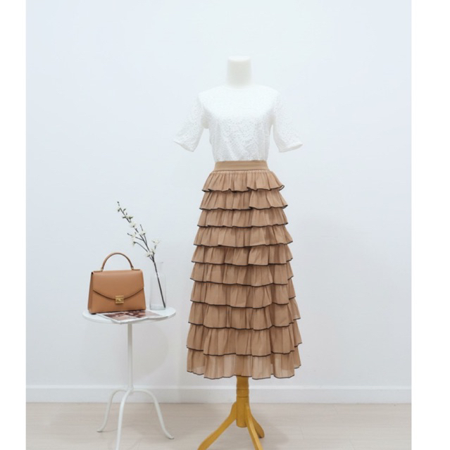 Rok Tulle Layer Caramel – Angel Nice Store