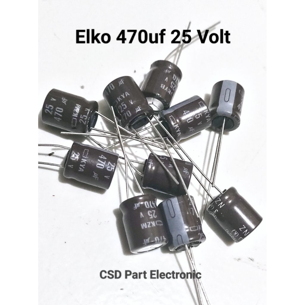10 Pcs Elko 470uf 25V Capasitor Elco 470uf 25V  ready coklat