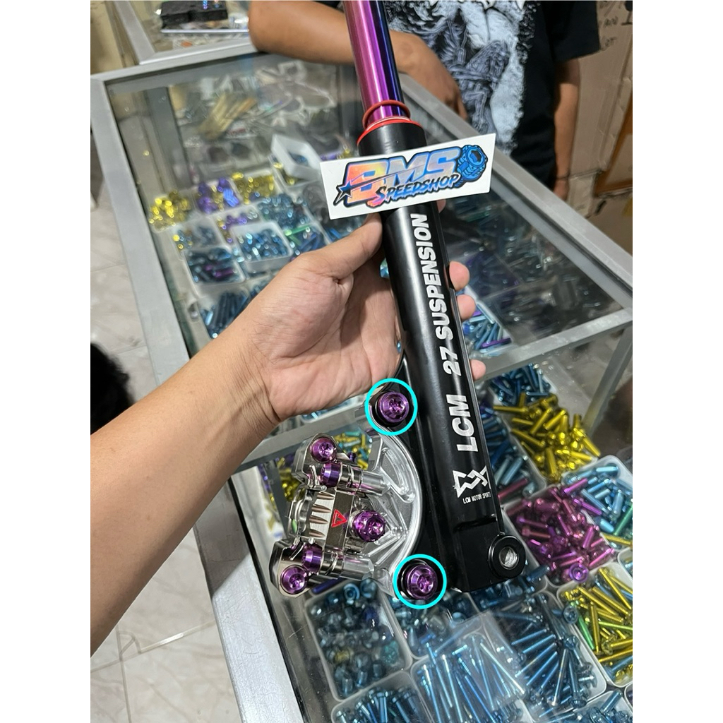 BAUT BREKET KALIPER TRACKTION MODEL ACOSATO NIKEL BAUT KALIPEL TRACKTION MODEL ACOSATO BAUT BANJO TR