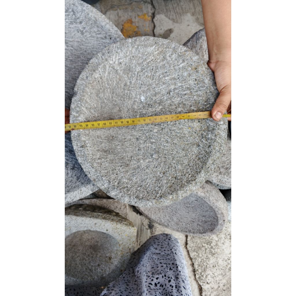 batu ulek batu giling cabe batu cobek batu lumpang batu asli handmade