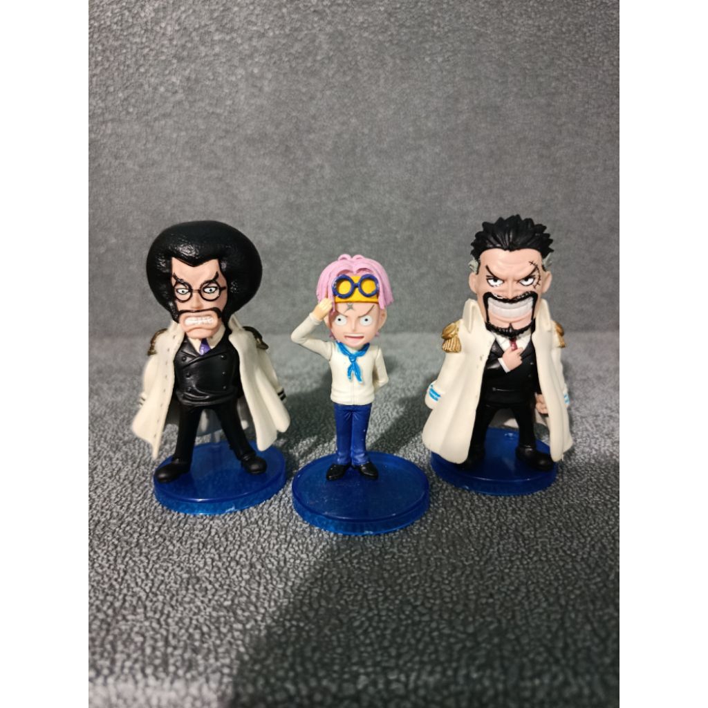Set Action Figure Wcf One Piece Admiral Garp Sengoku And Kobby