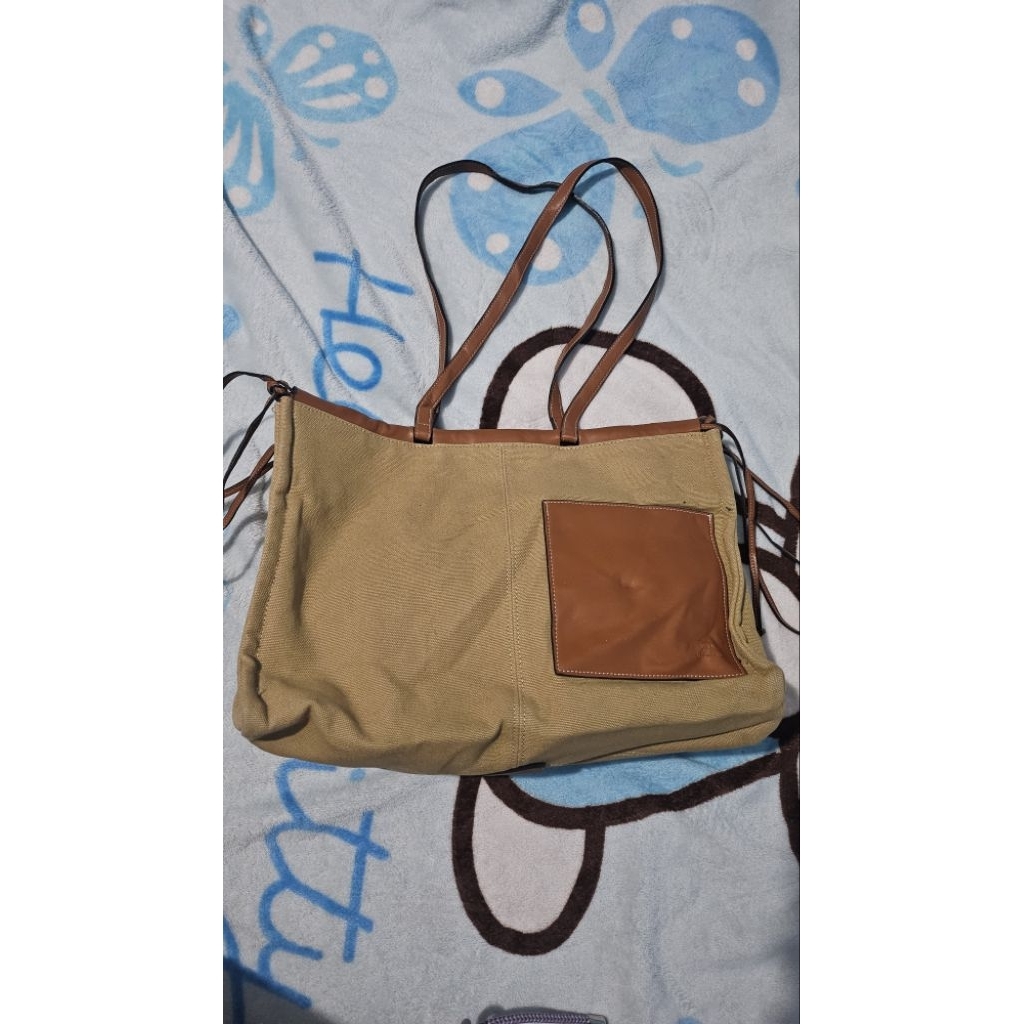 The van tote bag kanvas/tas tote kanvas tebal