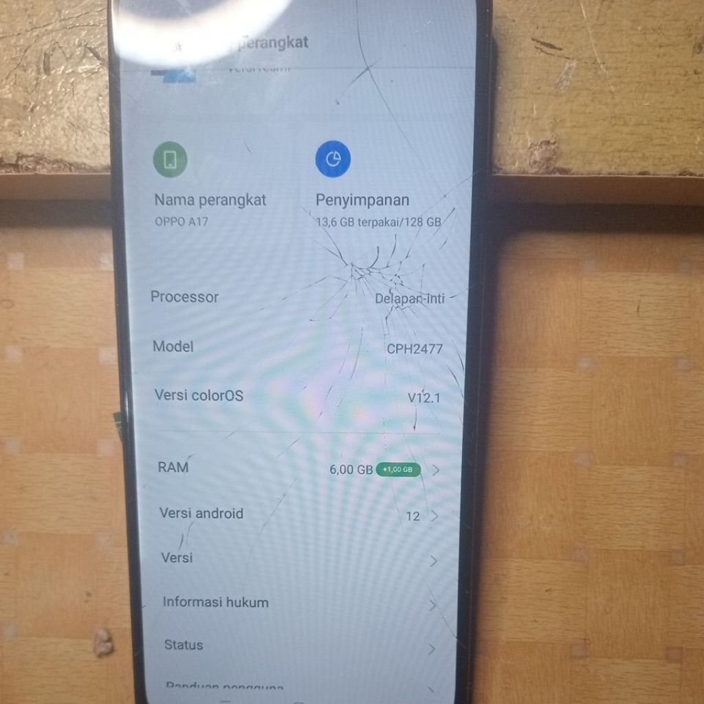 mesin Oppo a17 normal no pola ram 6/128