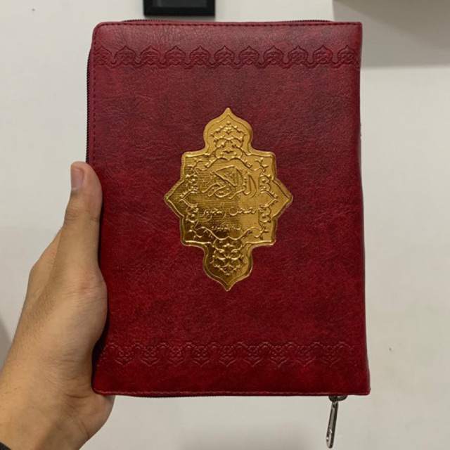 Al Quran Cover Kulit Zipper