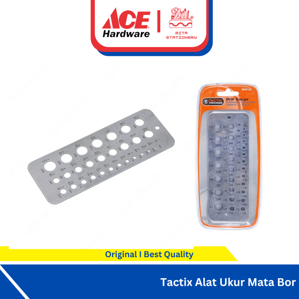 Tactix Alat Ukur Mata Bor Aksesoris Alat Bor Alat Perkakas Perlengkapan Tukang
