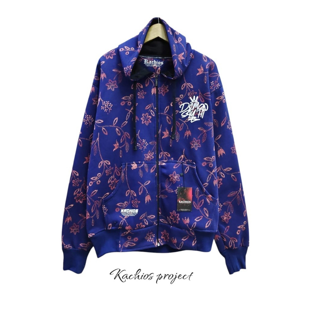 Jaket Zipper Hoodie Kachios Premium Original KCS – Distro Tebal, Lembut, Stylish Casual kekinian