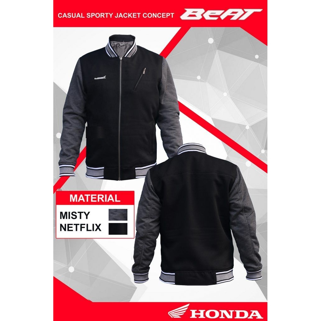 Jaket Beat L XL Terbaru 2025 ORI HONDA