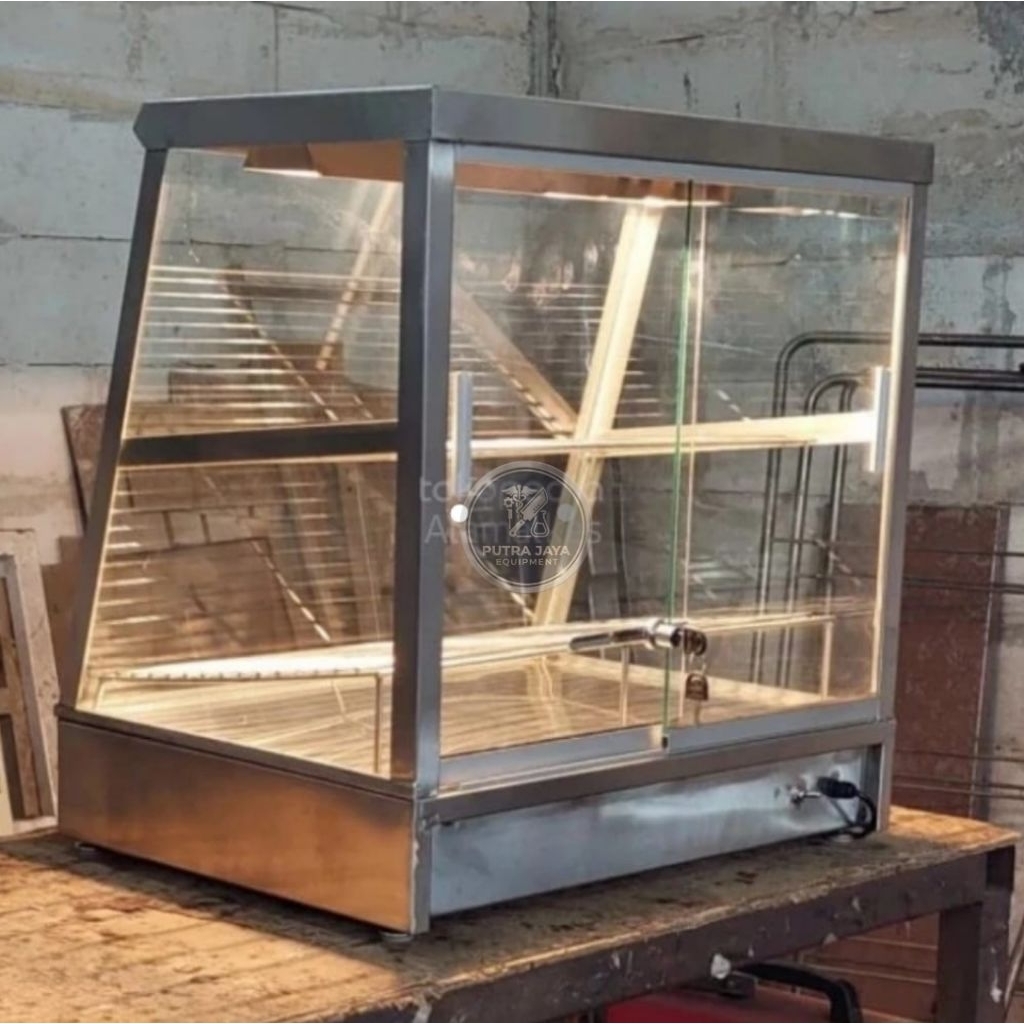 Showcase fried chicken display food warmer 60×45×60 / food warmer display / showcase food warmer / d