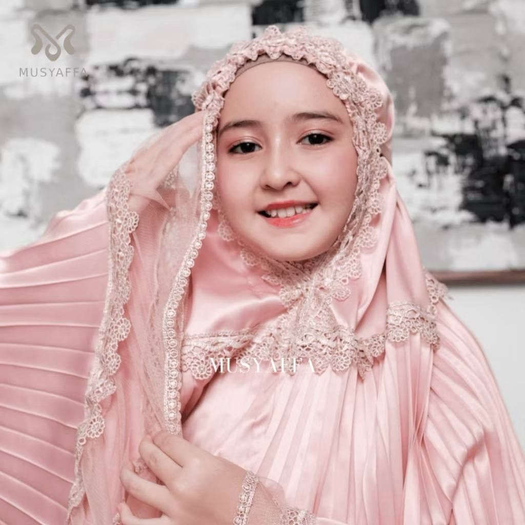 MUKENA PLISKET ANAK SILK SUTRA VELVET PREMIUM