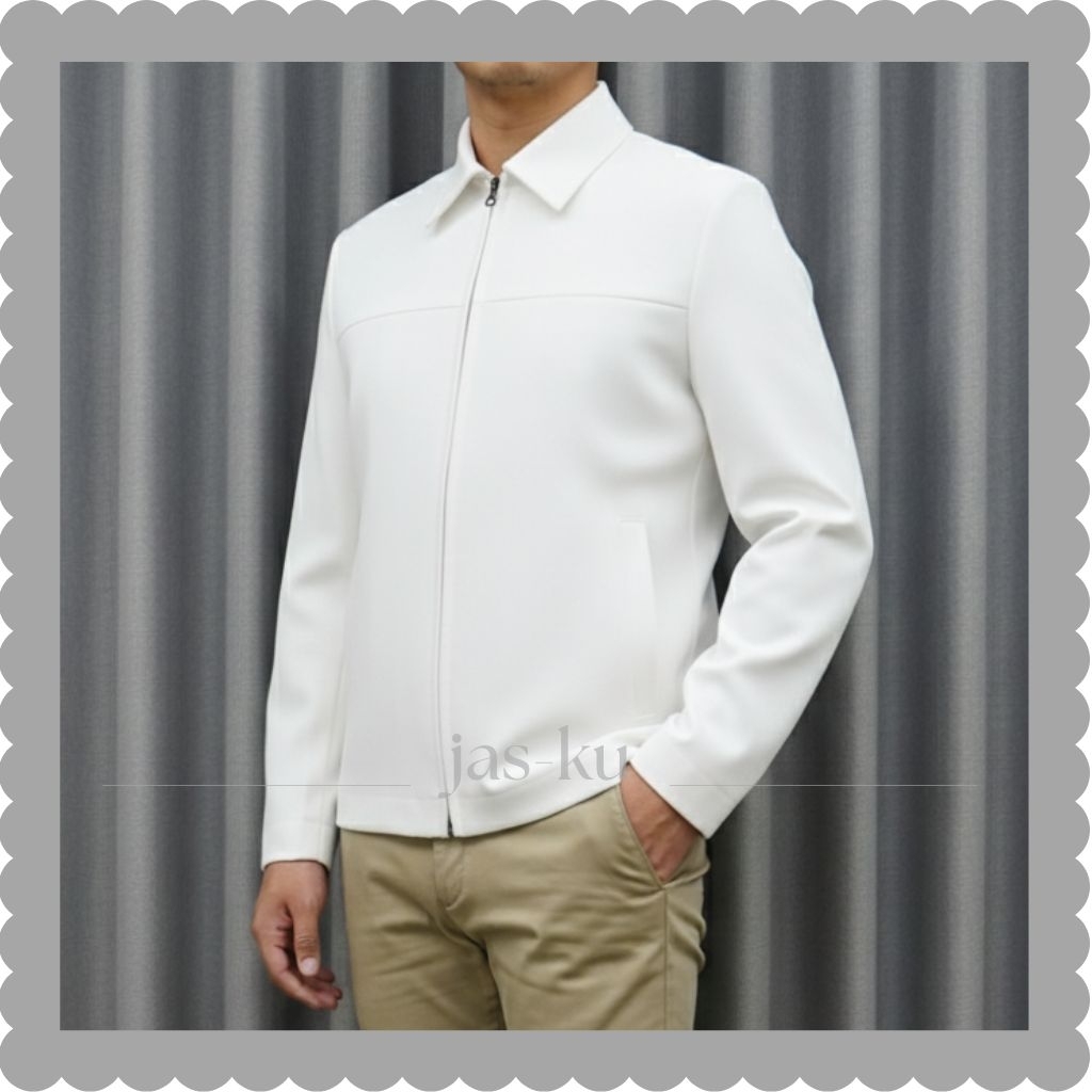 JAS-KU | JasKet Pria Warna Putih Blazer Jas Jaket Terbaru Viral  Kekinian