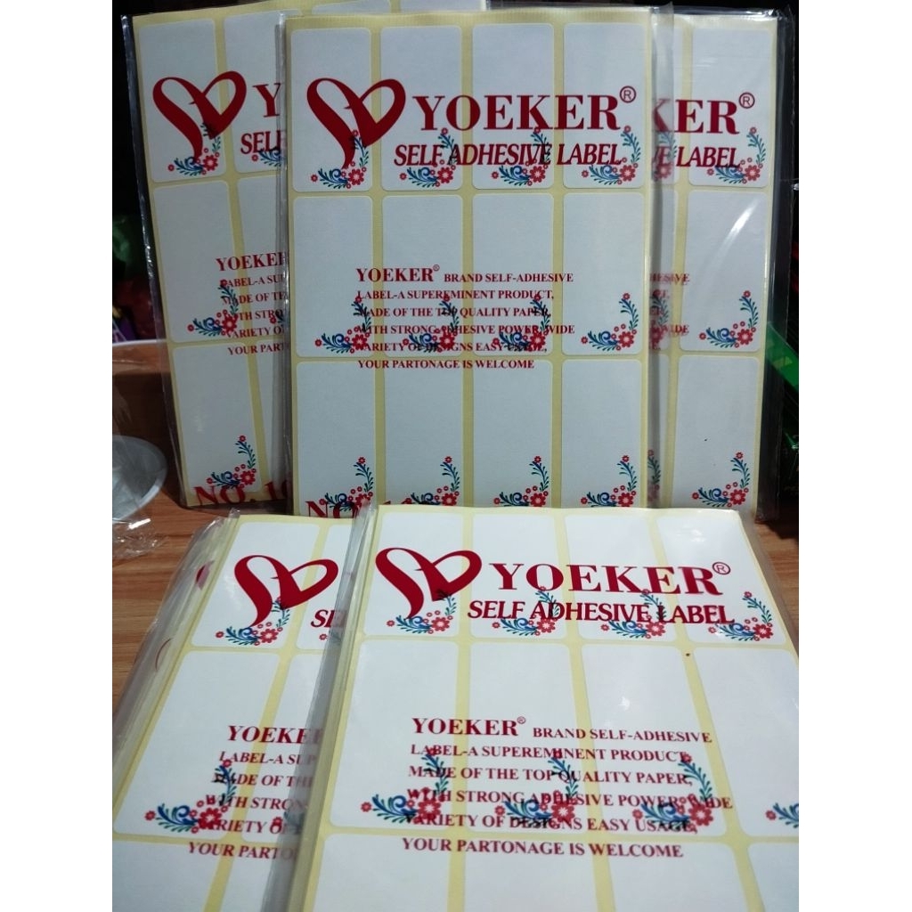 1 BUNGKUS LABEL UNDANGAN NO 103/ STICKER UNDANGAN MOTIF BUNGA