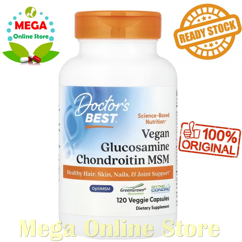 Doctor's Best Vegan Glucosamine Chondroitin MSM 120 Vcaps