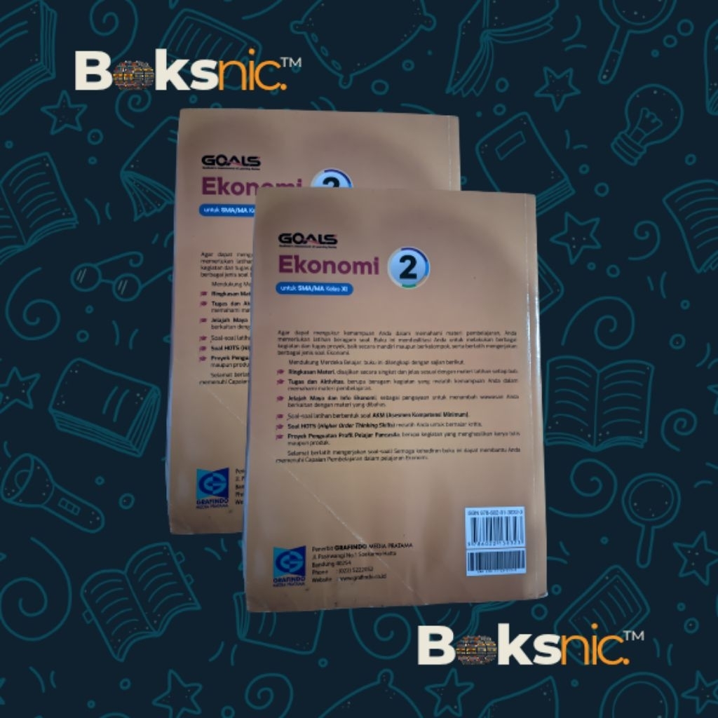 Buku Ekonomi Kelas 11/XI Kurikulum Merdeka [GOALS] — Penerbit Grafindo