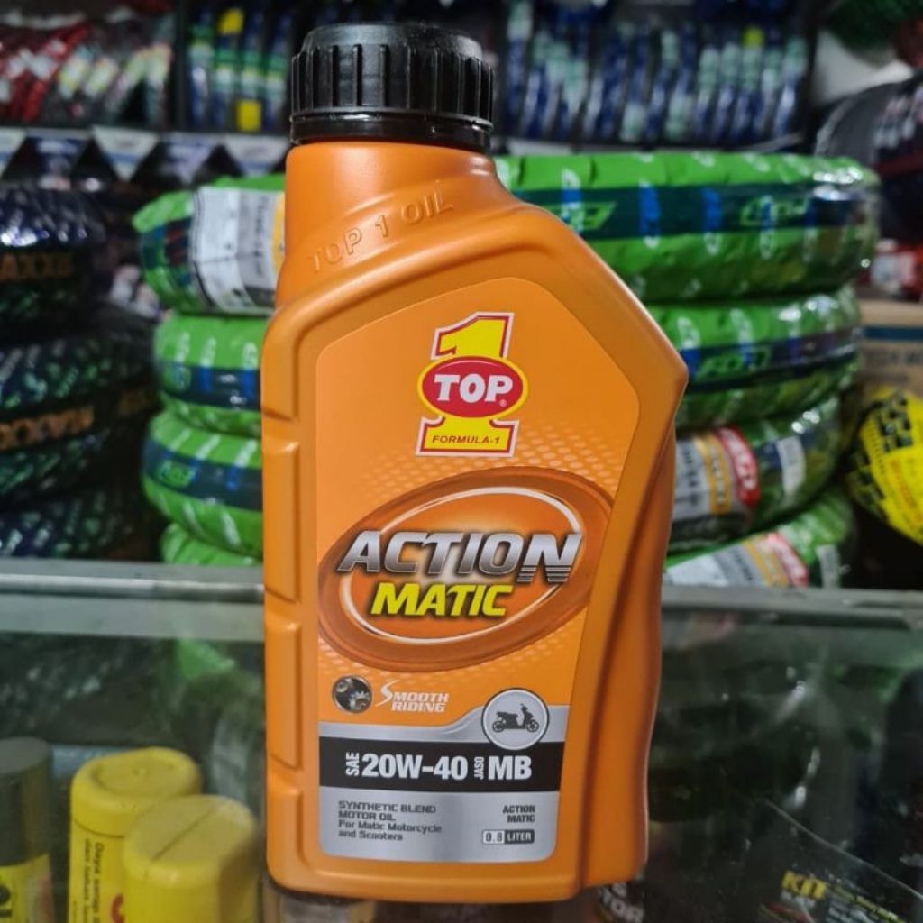 Oli Top 1 Matic SAE 20W-40 0.8 Liter / Oli Top 1 Matic