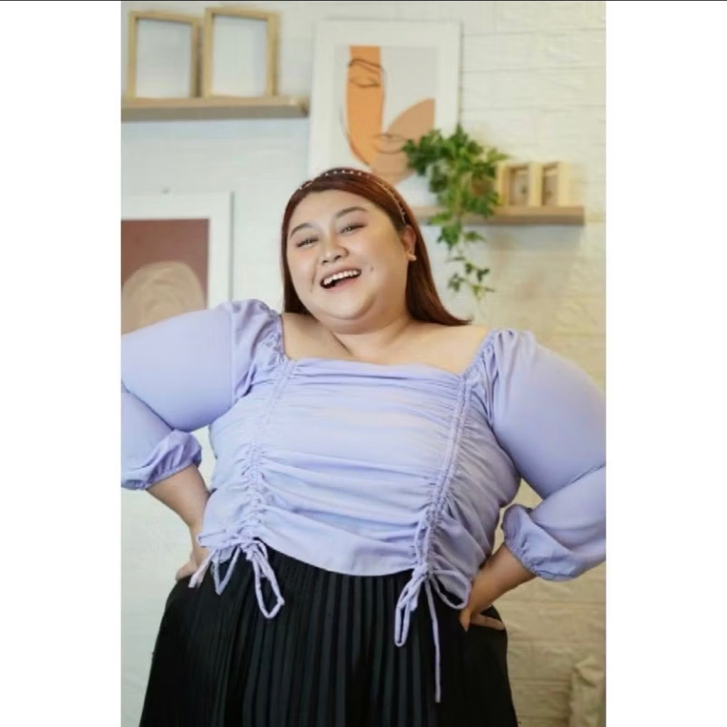 Blouse Sabrina | Mabelle Blouse | Baju Sabrina Wanita | Baju Sabrina Jumbo | Atasan Wanita Jumbo