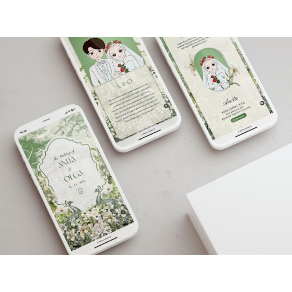 undangan digital website pernikahan,undangan Link,undangan digital motion 3D