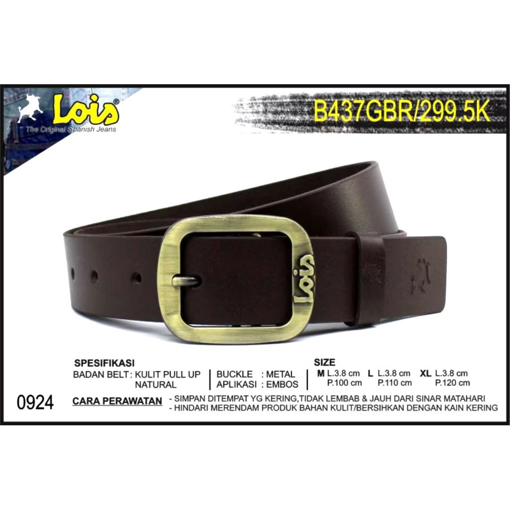 B 437 GBR IKAT PINGGANG / BELT LOIS ORIGINAL