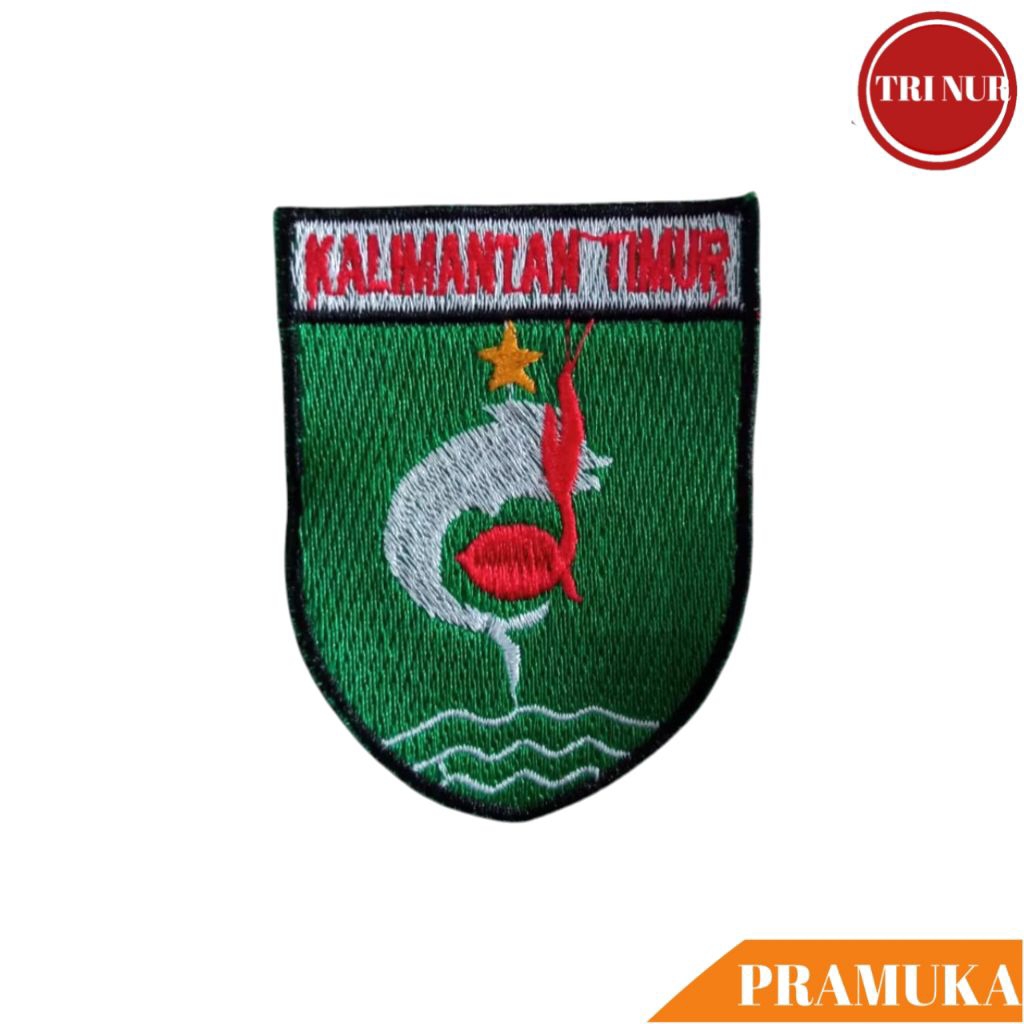 Bed Kwarda Kalimantan Timur Bordir / Badge Kwarda Pramuka Provinsi Kalimantan Timur Bordir