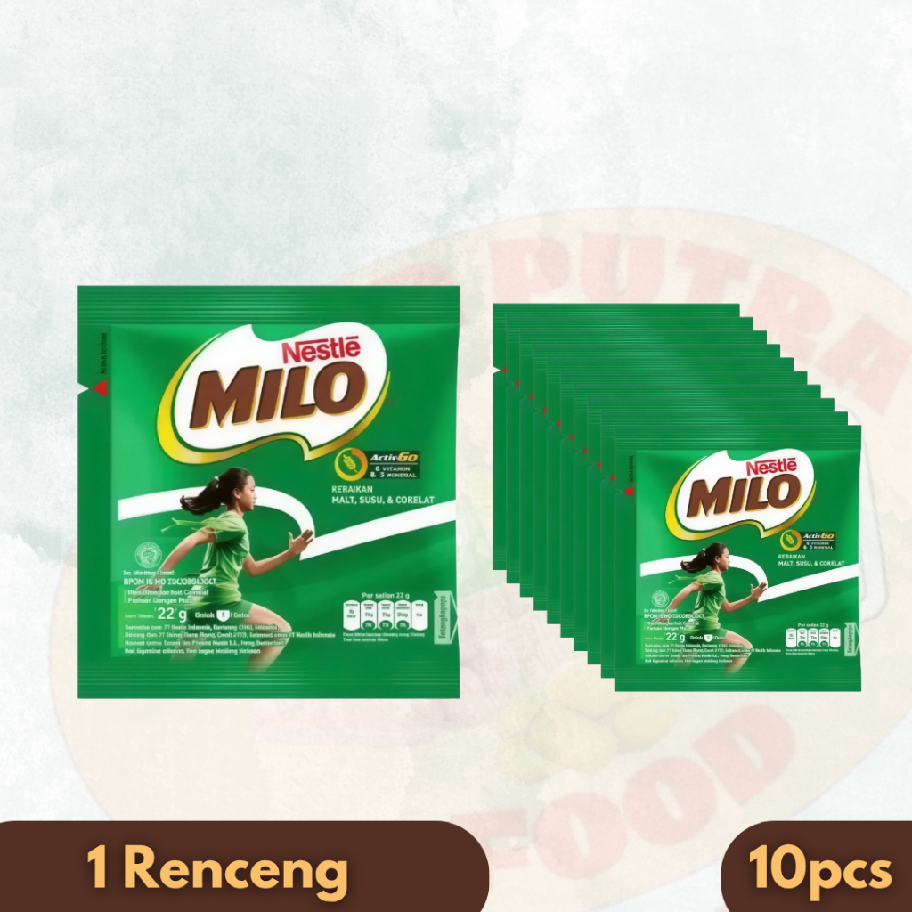 NESTLE MILO 22 GRAM ( 1 RENTENG ) SASET