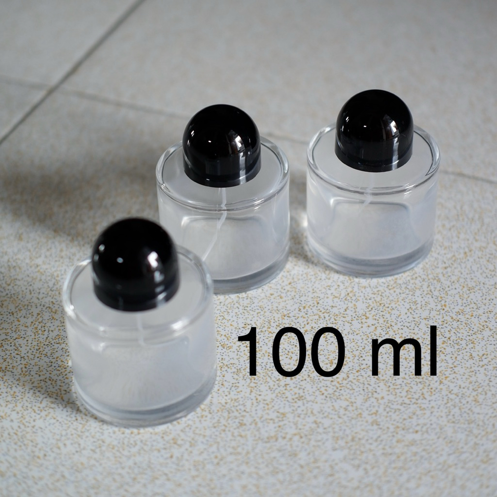 botol parfum 100ml - tutup drat / ulir - botol spray kaca