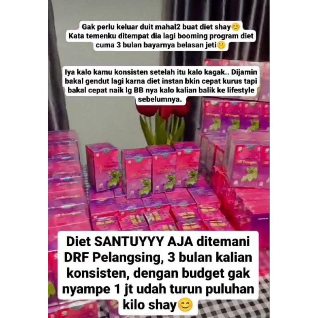 DRF PELANGSING,DRF PENGGEMUK,DRF SUSUT PERUT(10 BOTOL)