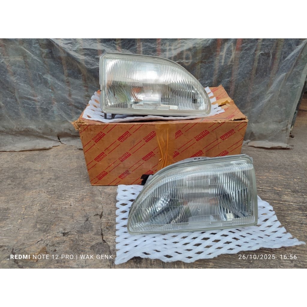 Headlamp Starlet kotak Facelift 88/89/90 Original Baru