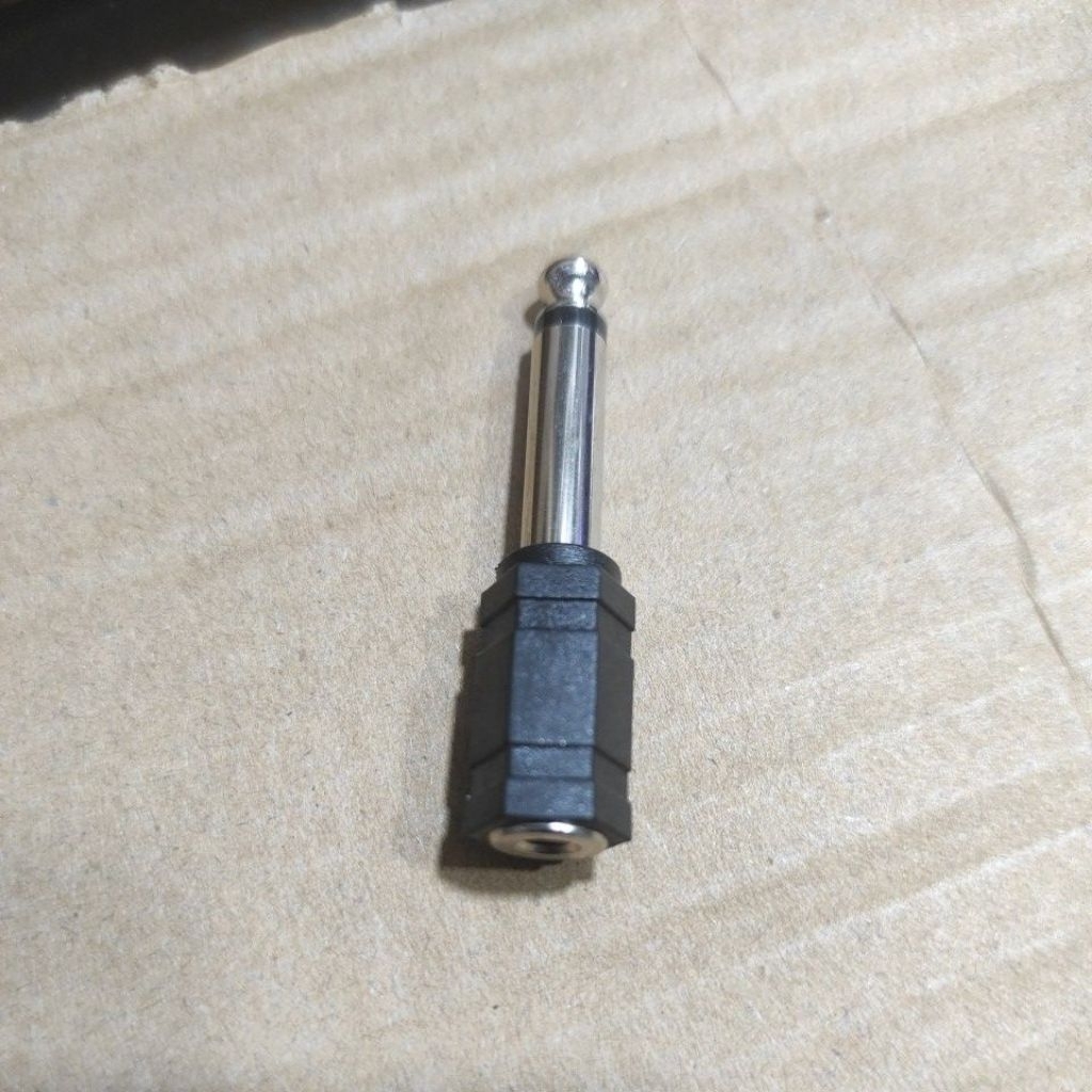 Jack Mono Akai To Mini plastik 3.5mm ke 6.5mm Hp ke Akai