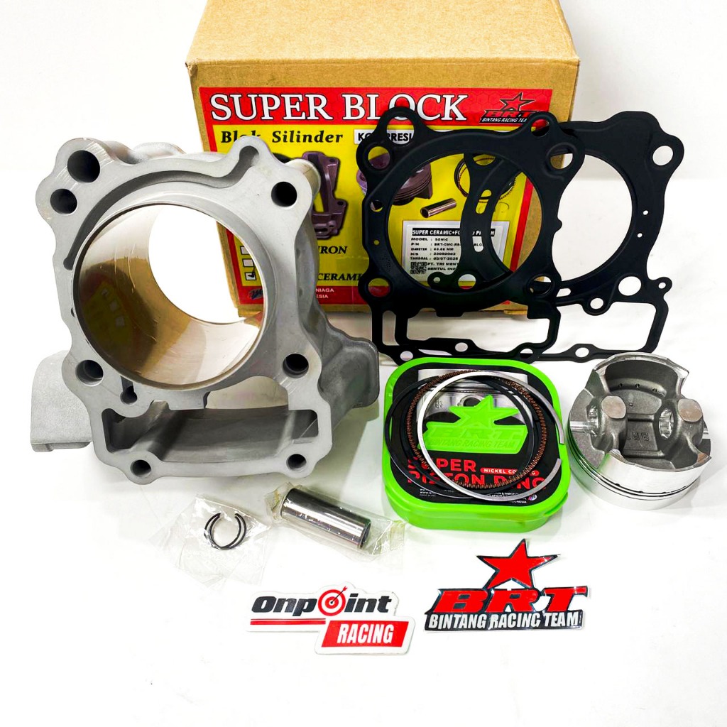 BLOK BRT CERAMIC SONIC CB 150 CBR 150R LED SUPRA GTR CBX BORE UP KERAMIK 65 63 57.28MM 180 190CC