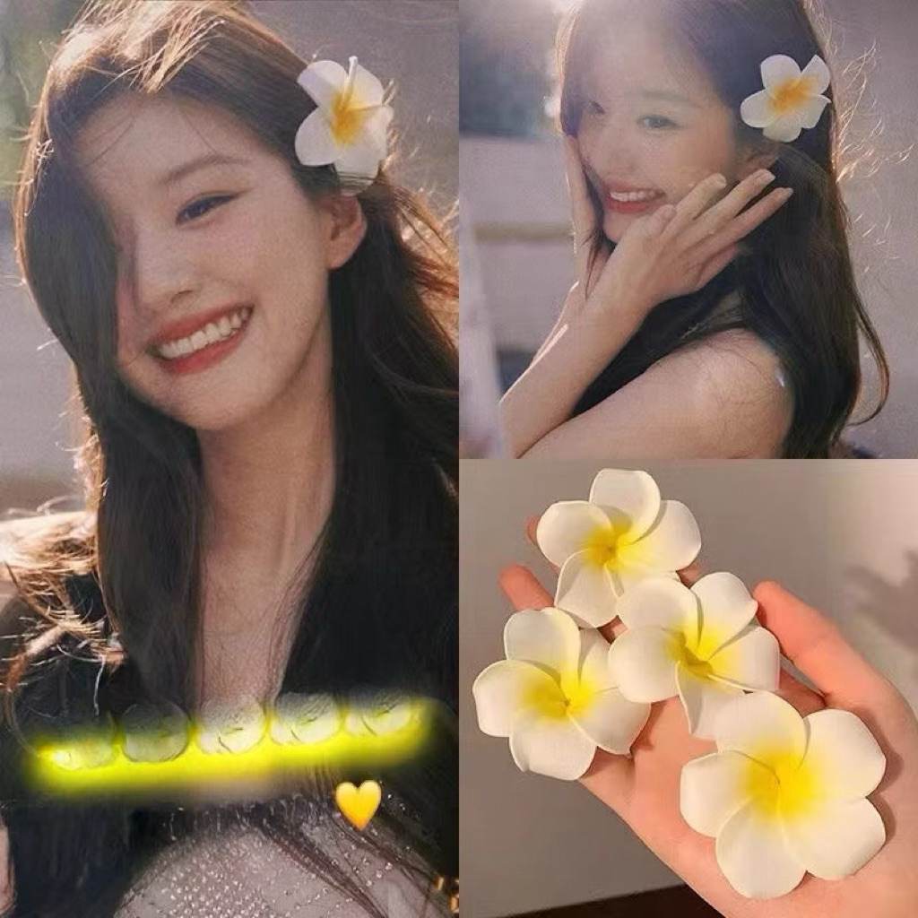 Jepit Jepun Klip Bali Model Bunga Kamboja Besar