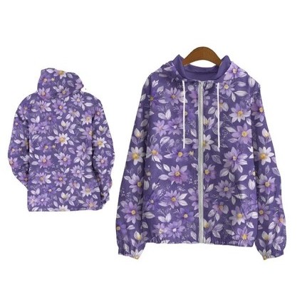 Jaket Parasut Wanita Printing Jumbo / jaket parasut Big Size / jaket parasut over size pria dan wani