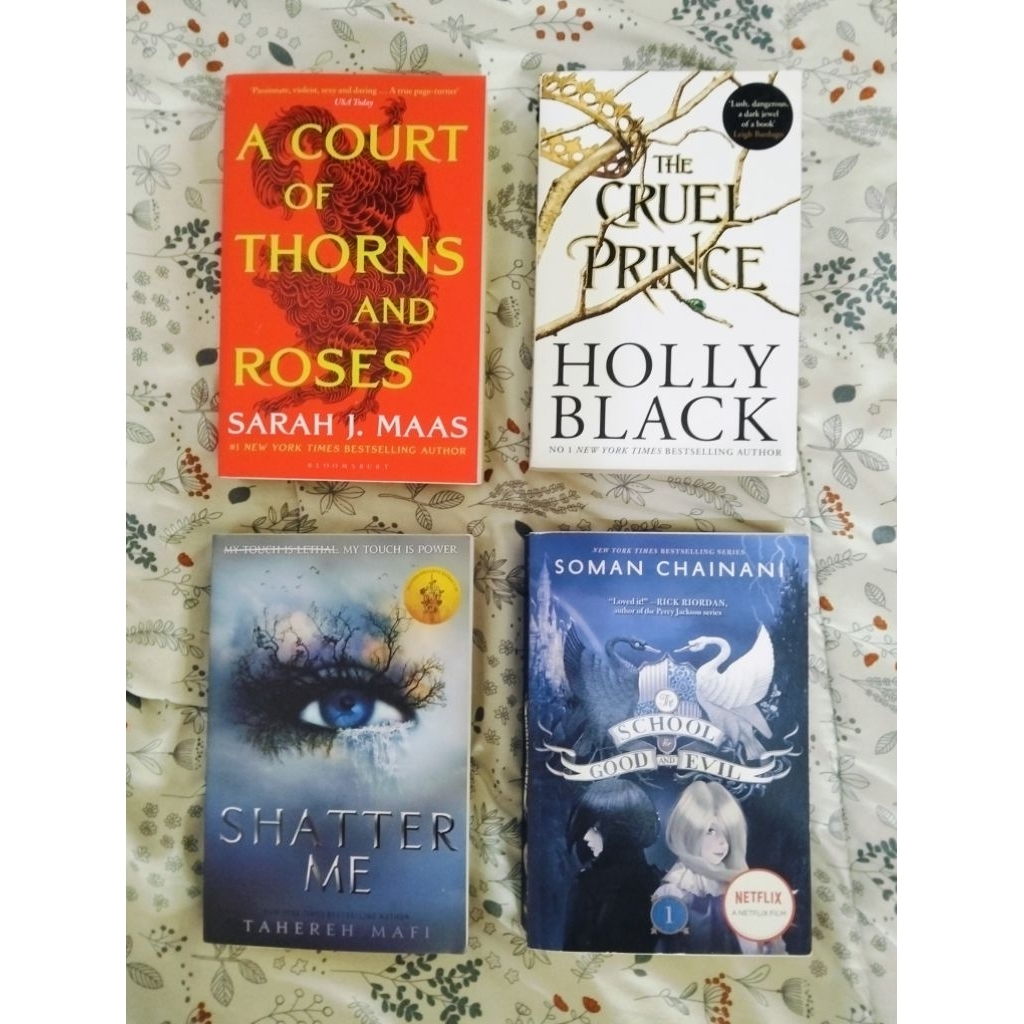 ACOTAR | SHATTER ME | THE CRUEL PRINCE | SCHOOL FOR GOOD AND EVIL (PRELOVED)